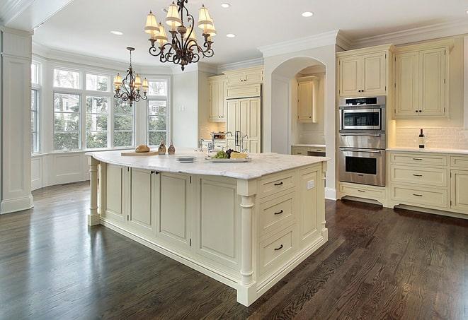 beautiful laminate floors in a bright, airy bedroom in Eveleth